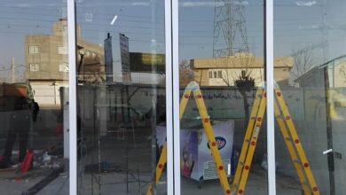 14 نمونه درب اتوماتیک شیشه ای ورودی فروشگاه