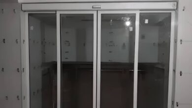 6 نمونه درب اتوماتیک شیشه ای بانک کنترل ورود