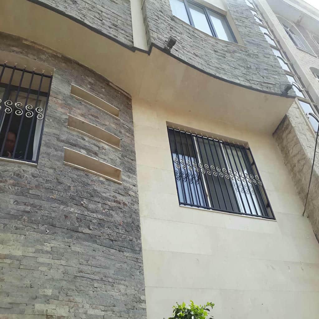 طرح مربعی حفاظ پنجره شبکه هندسی