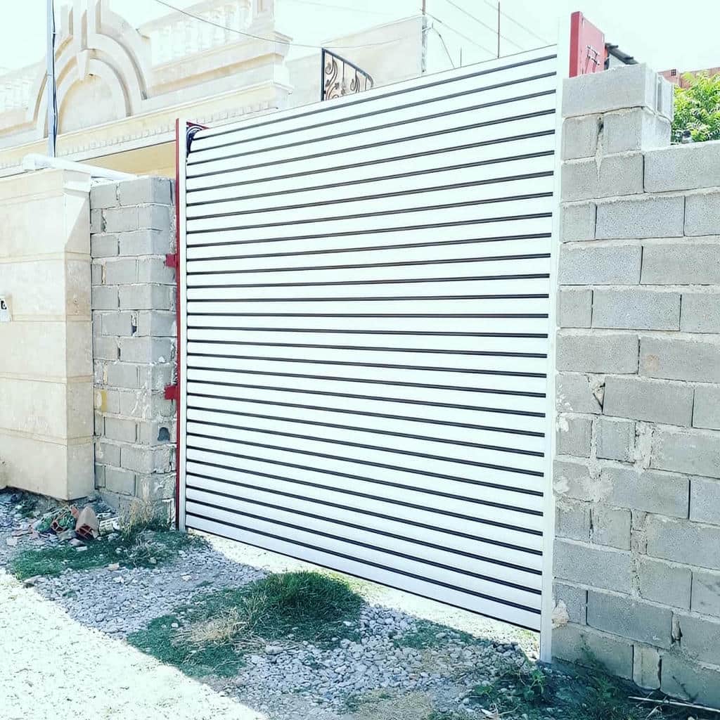 مدل متالیک کرکره برقی رنگی نمای فروشگاه