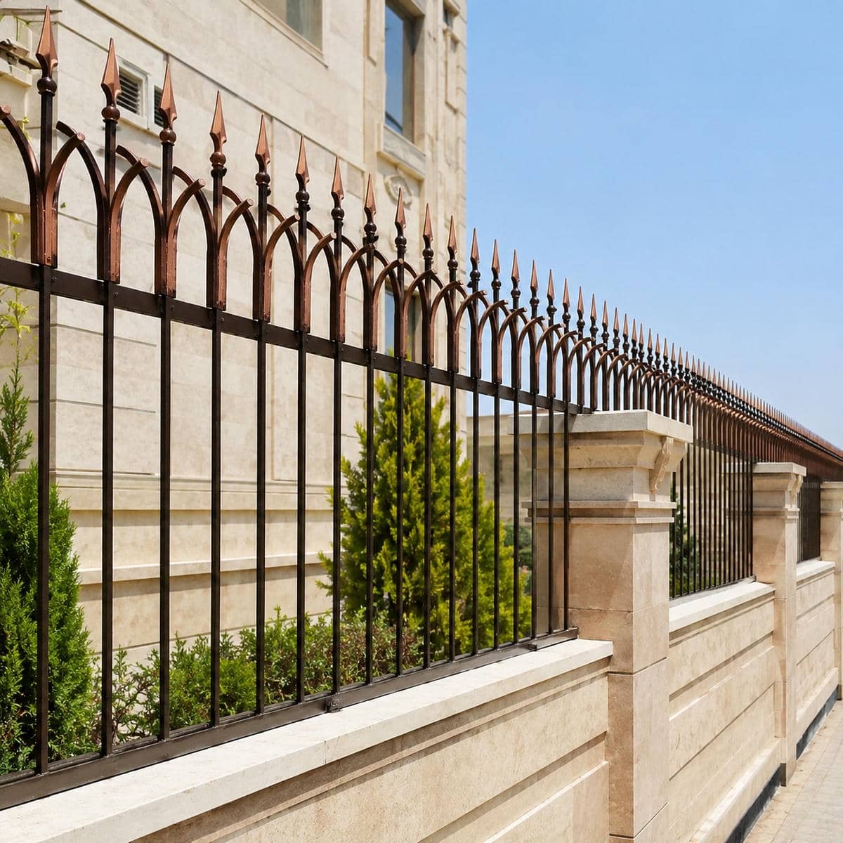 6 مدل حفاظ دیوار سیم خاردار ترکیبی