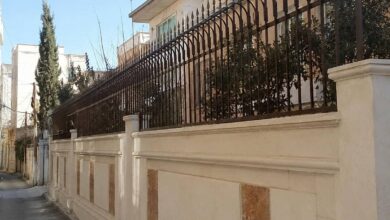 11 طرح حفاظ دیوار فلزی ردیفی