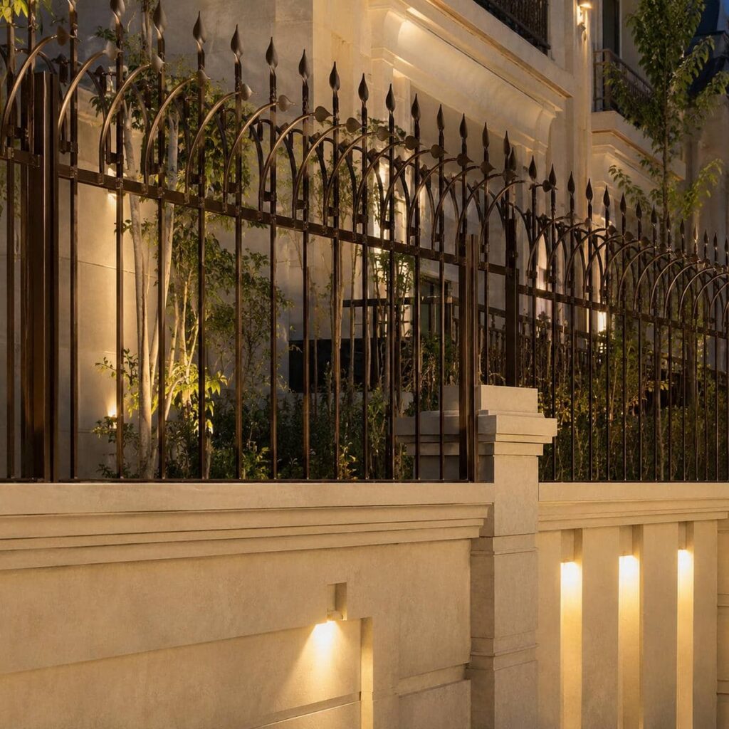 مدل تکنیزه حفاظ دیوار ویلایی مدرن برای ورودی پروژه