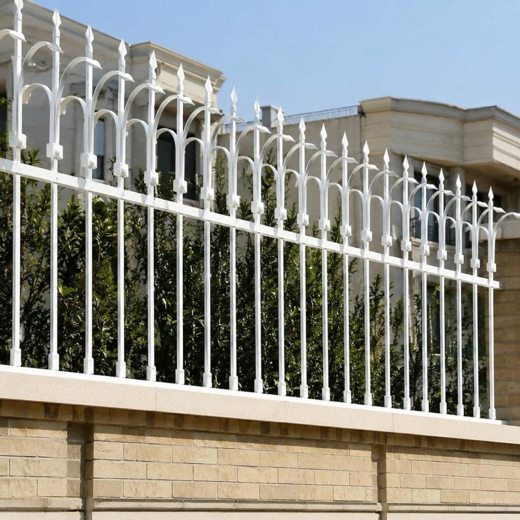 ساخت نرده حفاظ دیوار ساده با فاصلههای منظم