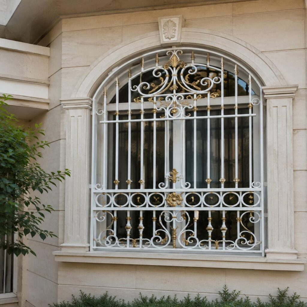 مدل عمودی حفاظ پنجره آپارتمان طبقات پایین