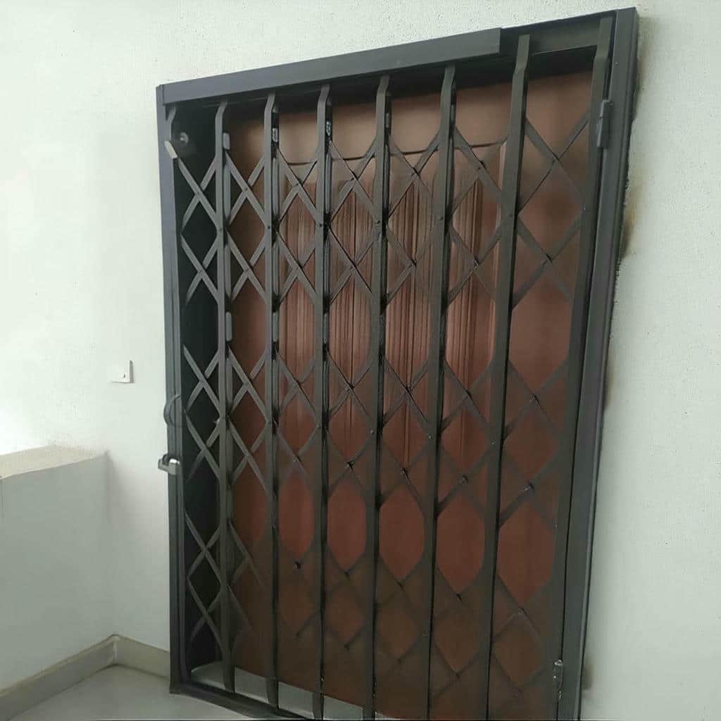 مرکز فروش حفاظ ضربدری آکاردئونی سفارشی برای ریل قفل تسمه و پرچ مقاوم