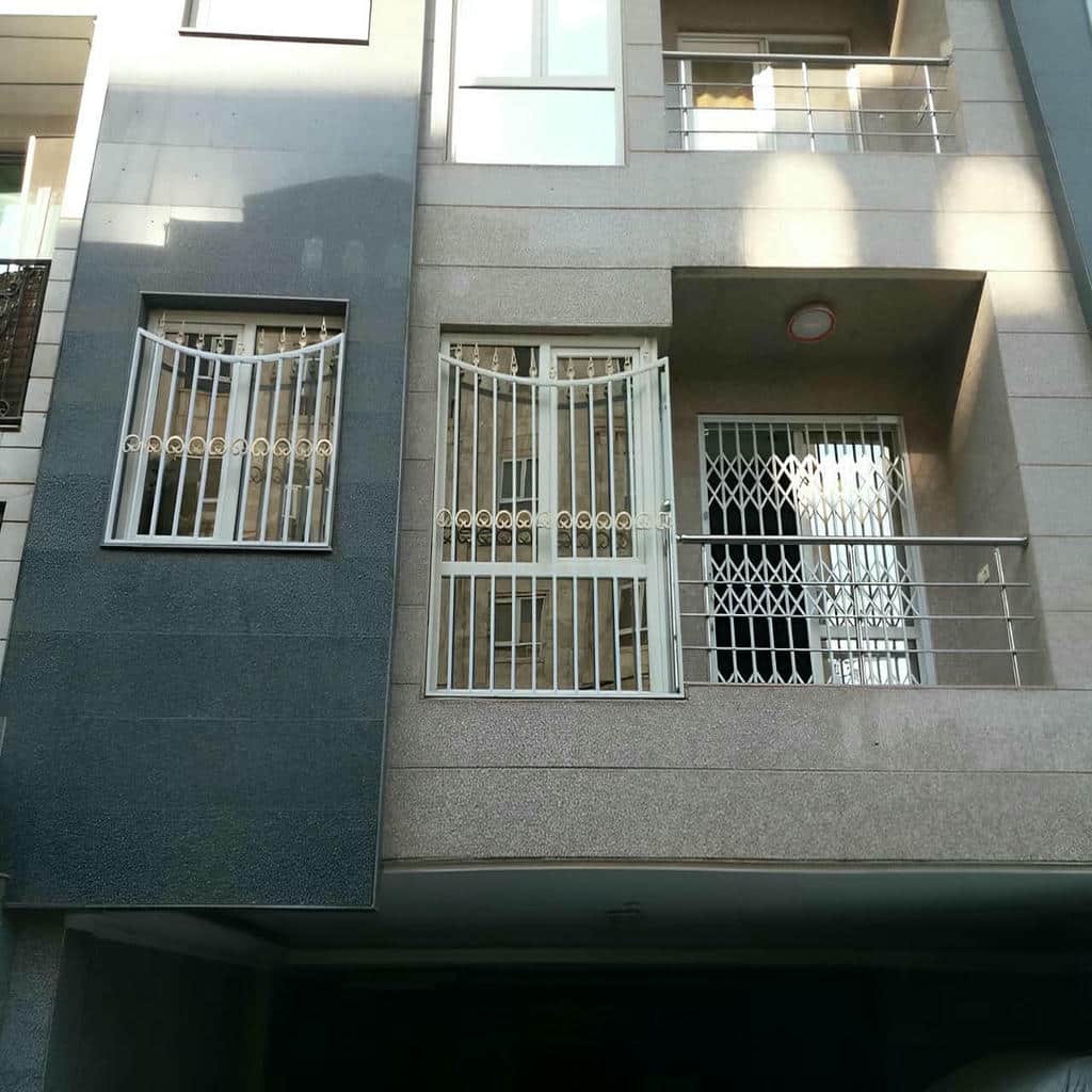 نرده پنجره آهنی نمای لوکس