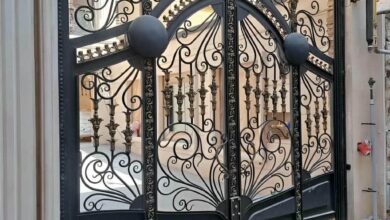 درب لوکس ویلا با نمای مینیمال