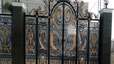 درب پارکینگ فلزی ساختمان جدید