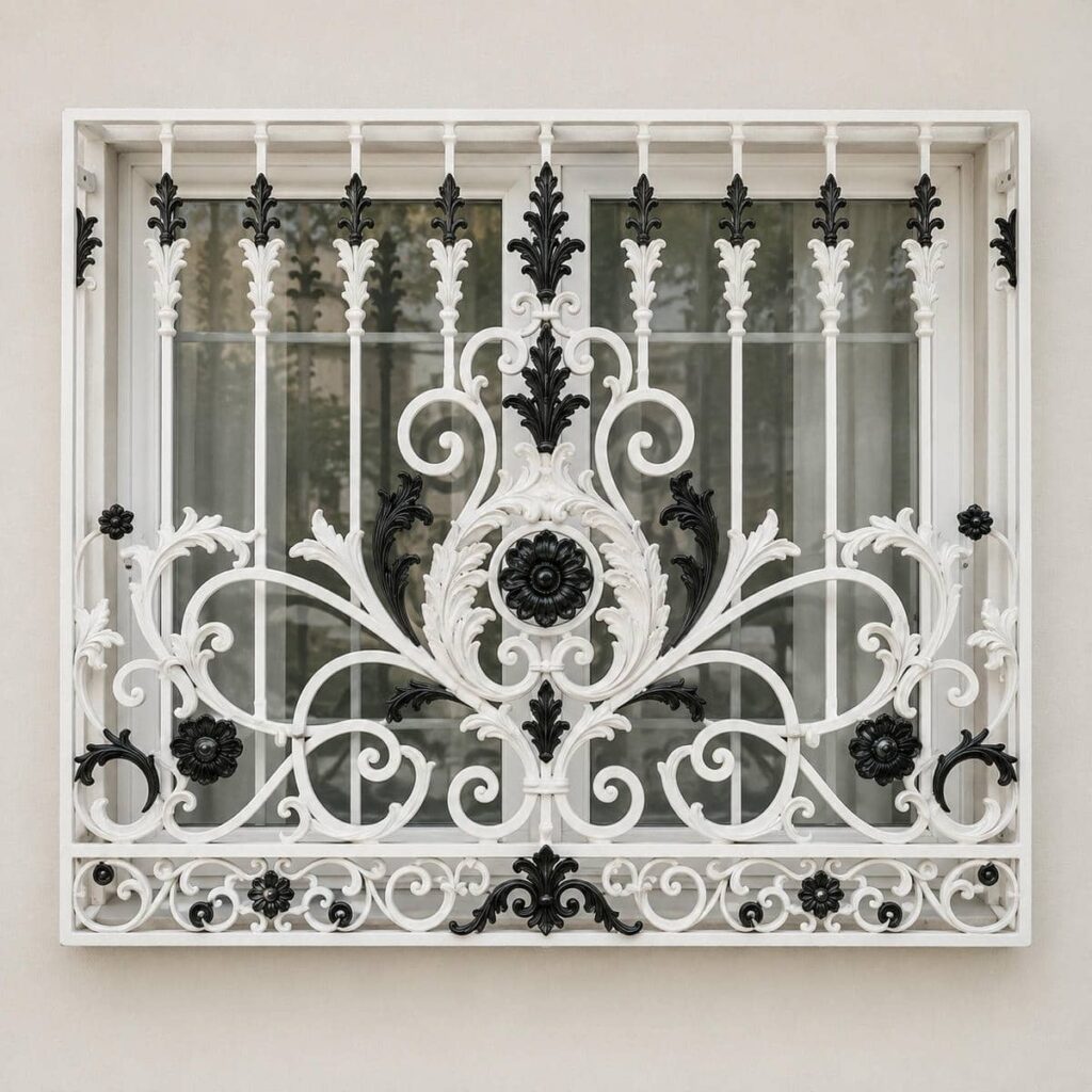 نرده پنجره طرح کلاسیک