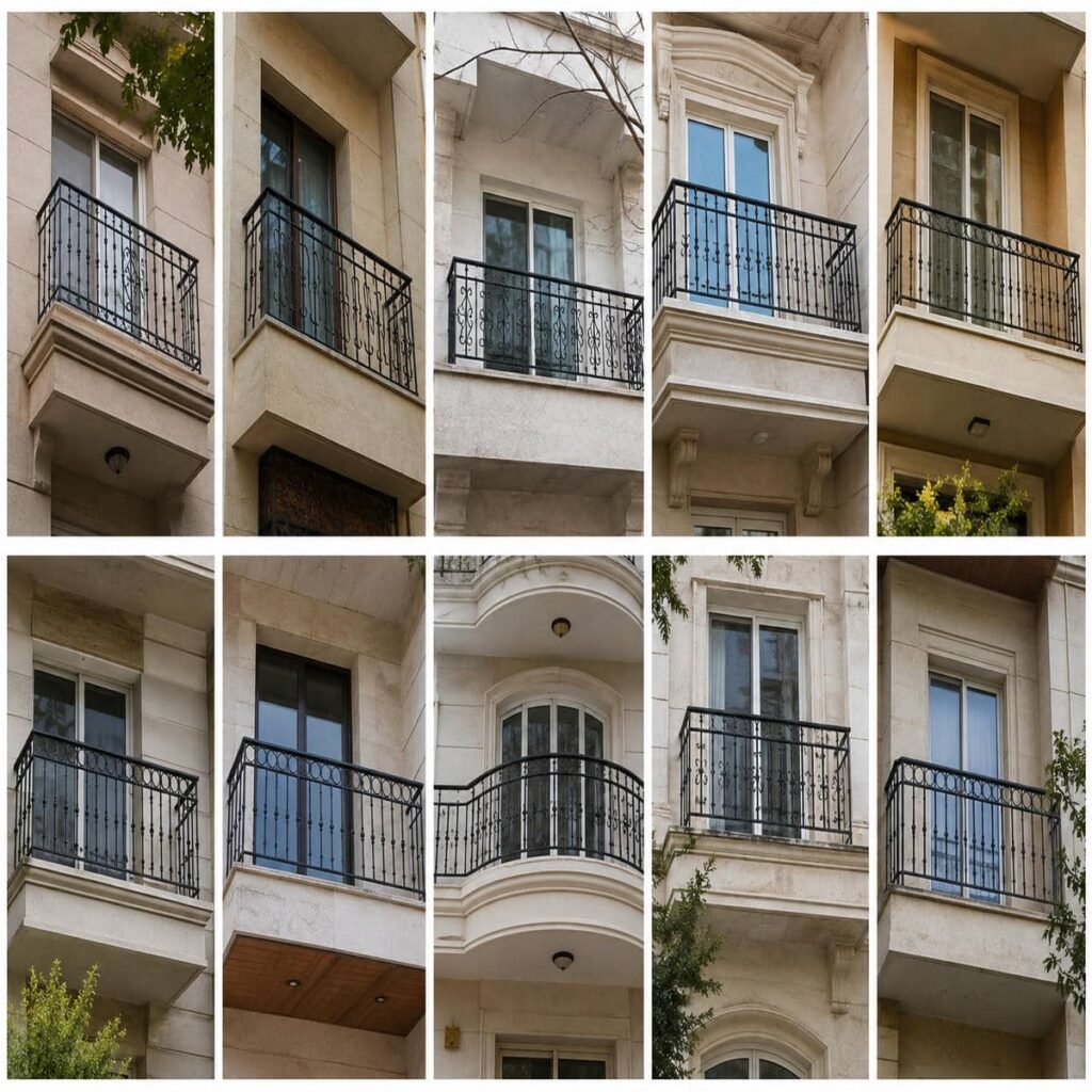 نرده بالکن سفارشی زیبا