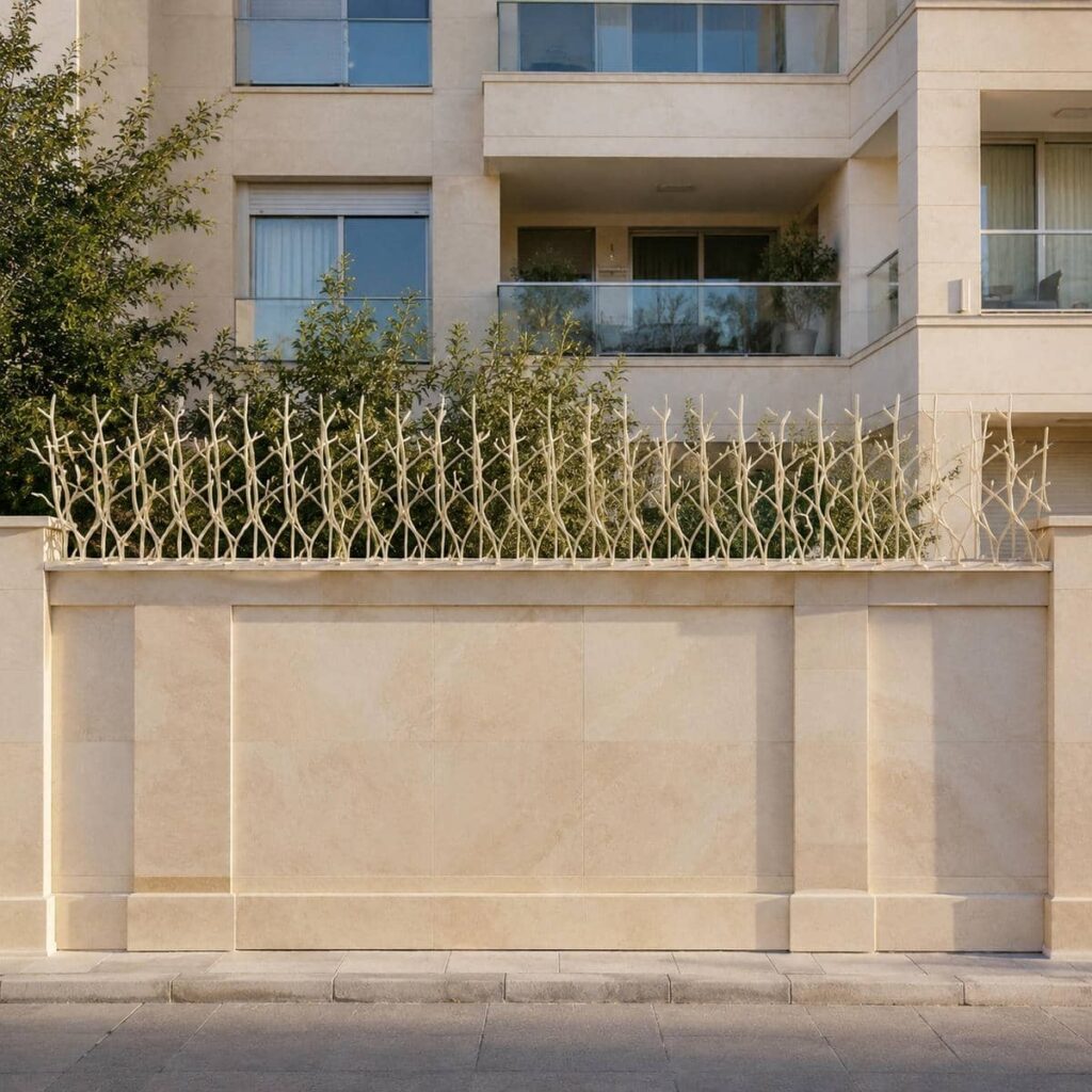 حفاظ دیوار سرنیزه ای مشکی در استان البرز