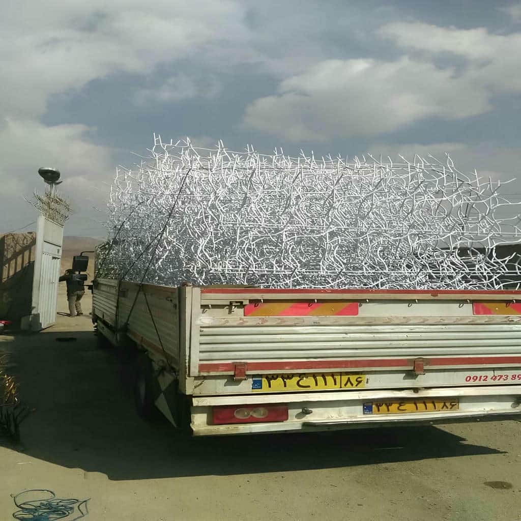 حفاظ دیوار فلزی با پس زمینه آجری استان البرز حفاظ دیوار فلزی با پس زمینه آجری استان البرز