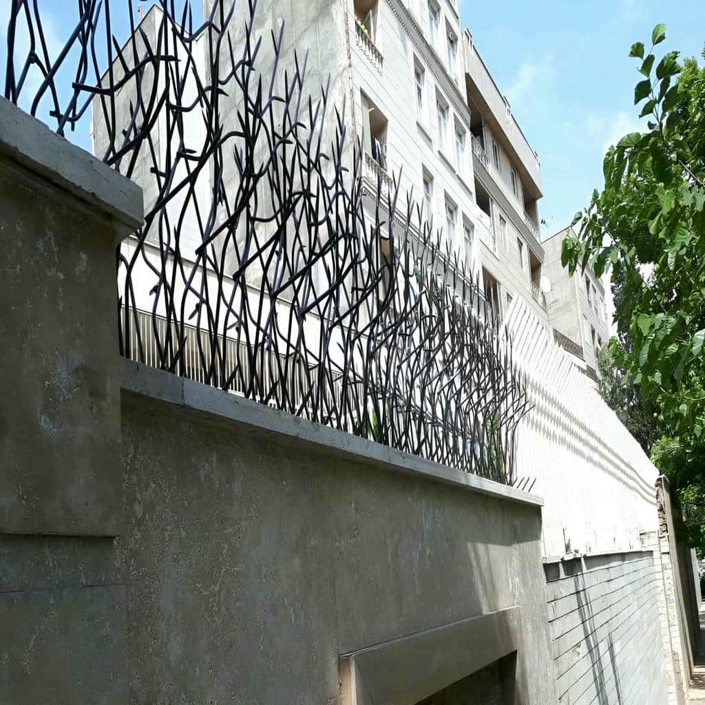 حفاظ دیوار فلزی با پوشش رنگ کوره ای
