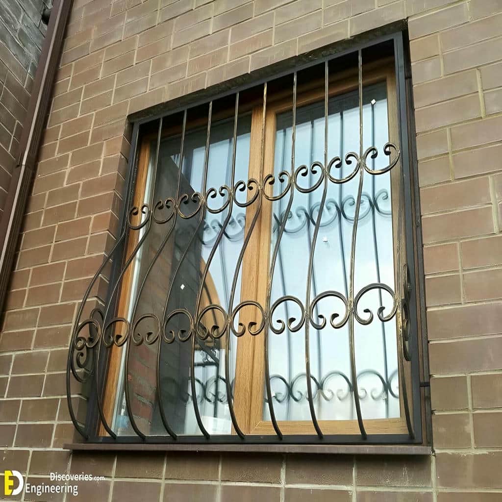 حفاظ پنجره مدرن با خطوط ساده اهواز