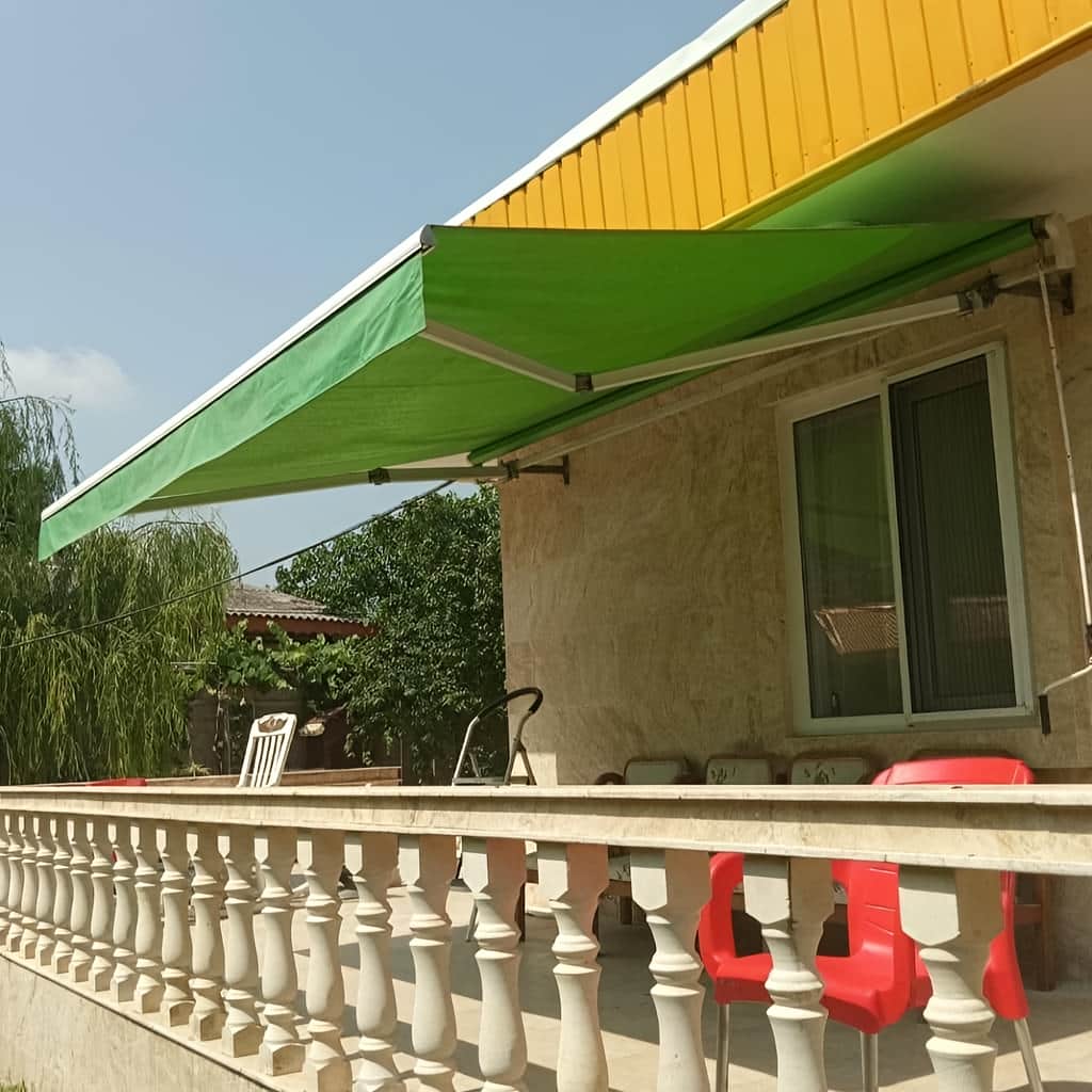 سایبان برقی جمع شونده برای تراس مسکونی سایبان برقی جمع شونده برای تراس مسکونی